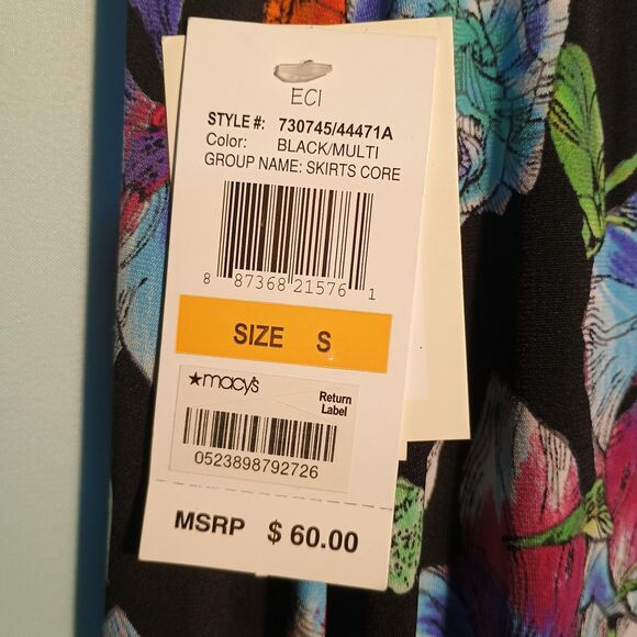 Women’s Floral Boho Maxi Skirt – Colorful Print, High Waist, Flowy A-Line Skirt - Picture 4 of 5